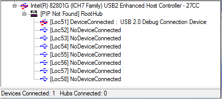 Ajays Debug Device connected to USB Port 1