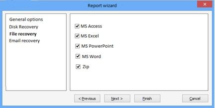 Wizard Testing - File recovery option