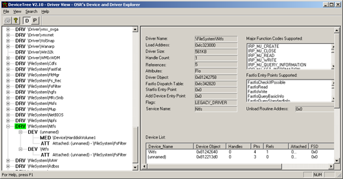 Attachment to NTFS.