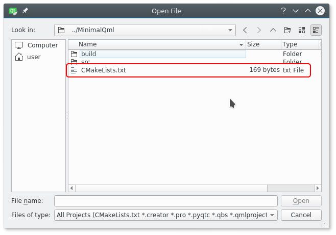 Locating the CMakeLists.txt file