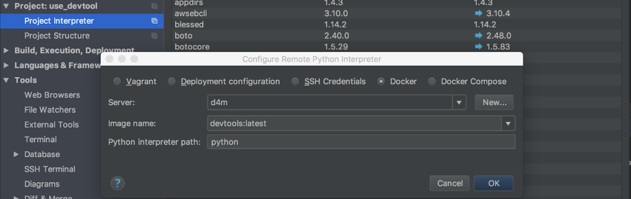 Configure the Python interpreter