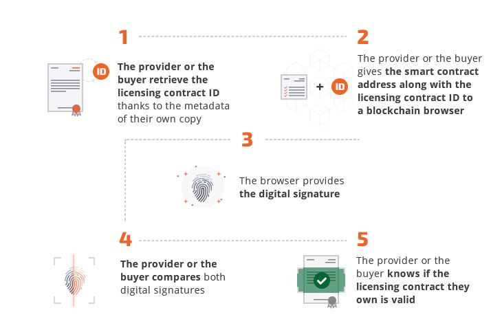 Smart contract execution for software licensing