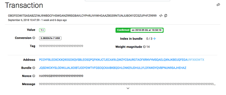 IOTA transaction