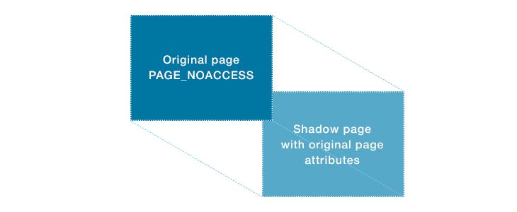 Shadow memory pages