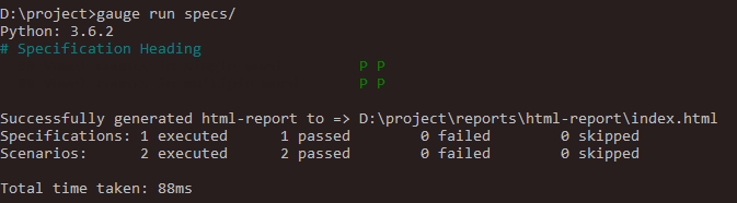 Gauge framework acceptance testing error