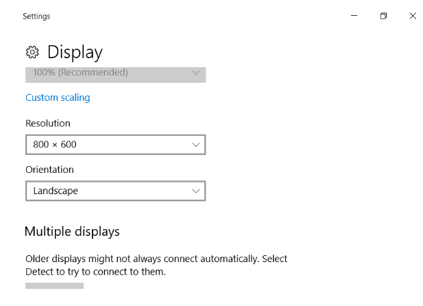 7 Display settings