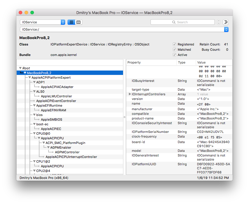 IOKIT Driver Matching