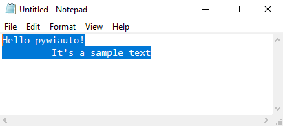 Notepad file GUI testing with pywinauto