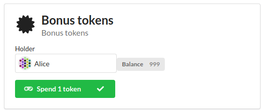 Bonus Tokens Block after the transaction