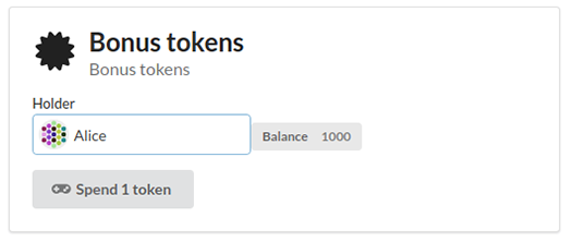 Bonus Tokens Block