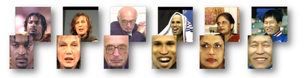 Examples of face frontalization