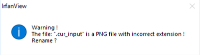 IrfanView issue with files extension