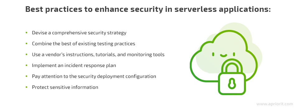 best practices to enhance security in serverless applications