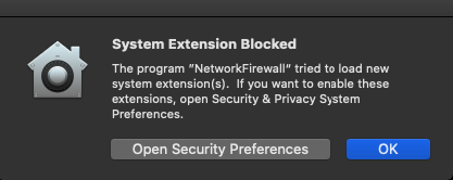 macOS warning