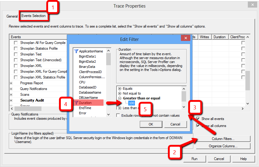 filtering queries