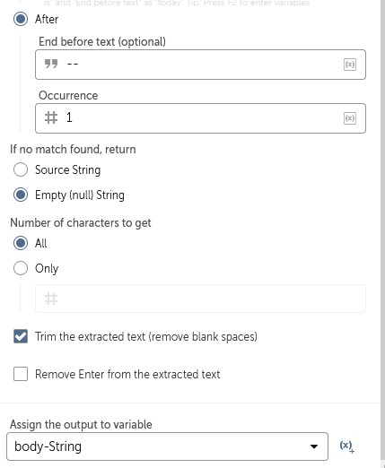 bot configuration