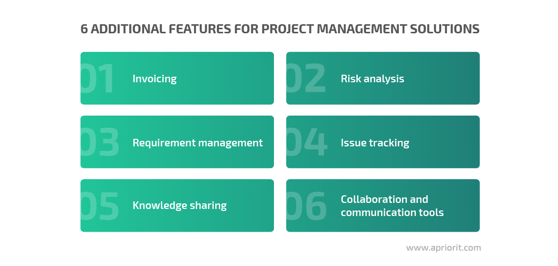 6 additional features for project management solutions