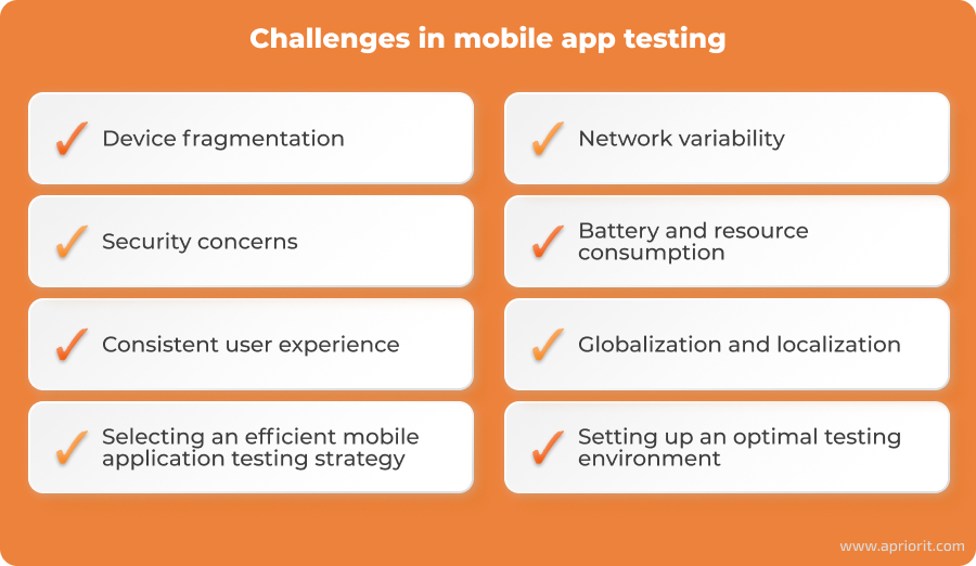Challenges in mobile app testing