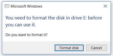 Formatting the virtual disk