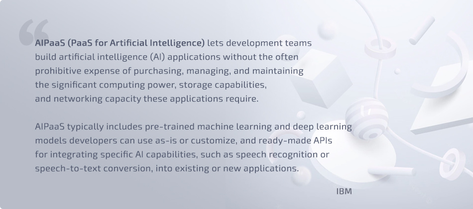 AI PaaS definition by IBM