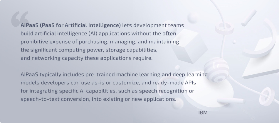 Machine learning sales paas