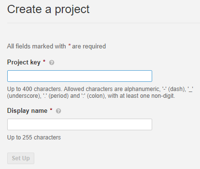 create a project manually
