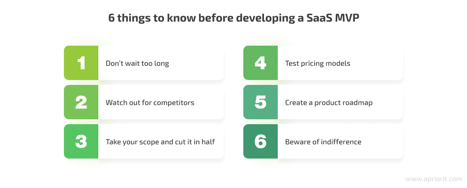 6 things to know before developing mvp for saas