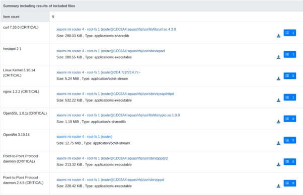 Vulnerabilities discovered in the firmware