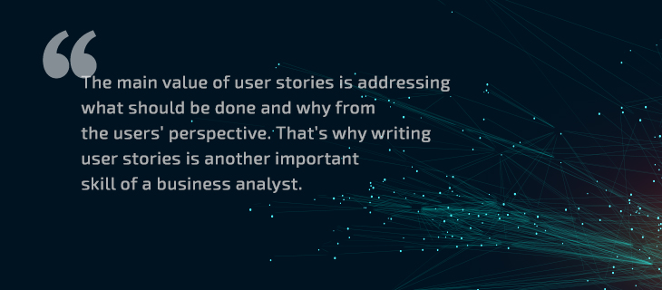 The main value of user stories