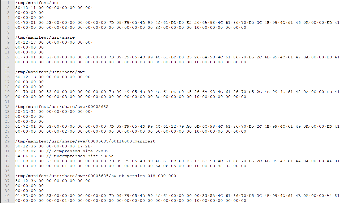 4 how data from HAR file header looks in notepad