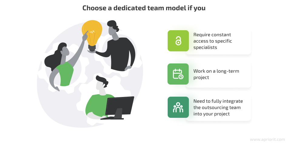 When to choose a dedicated team model