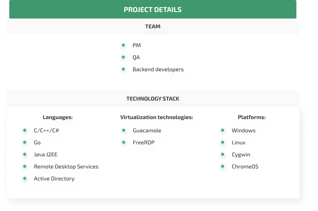 VDA platform enhancement technologies