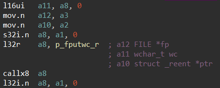 Code after adding the repeatable comment near the IROM address