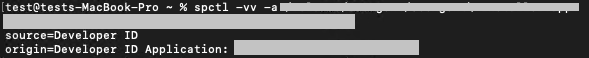 Checking Developer ID and Notarization of an unnotarized application