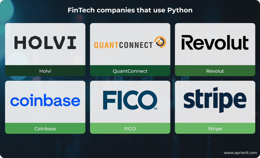 FinTech companies that use Python