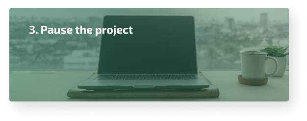 Pause the project