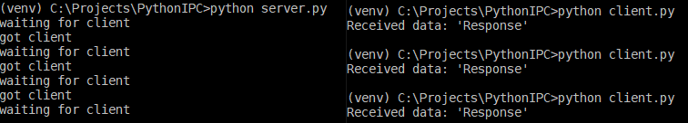 named pipes-based IPC