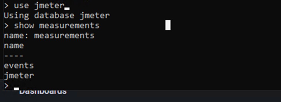 Show measurements command in JMeter