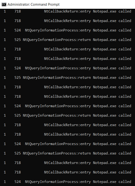 Monitoring Notepad syscalls with DTrace