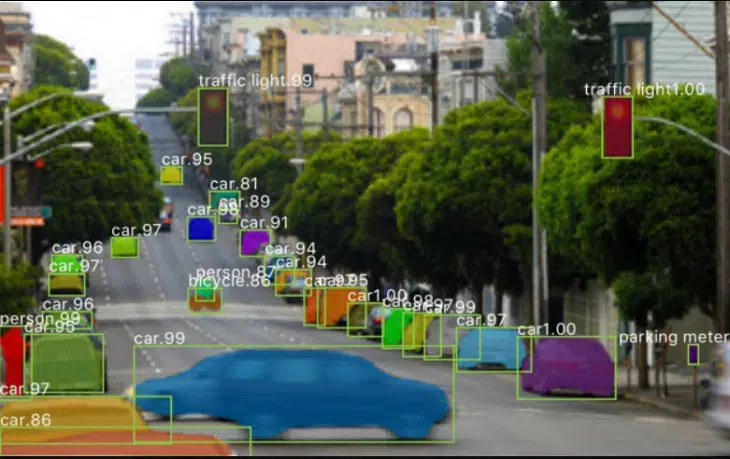 Example of using Mask R-CNN model