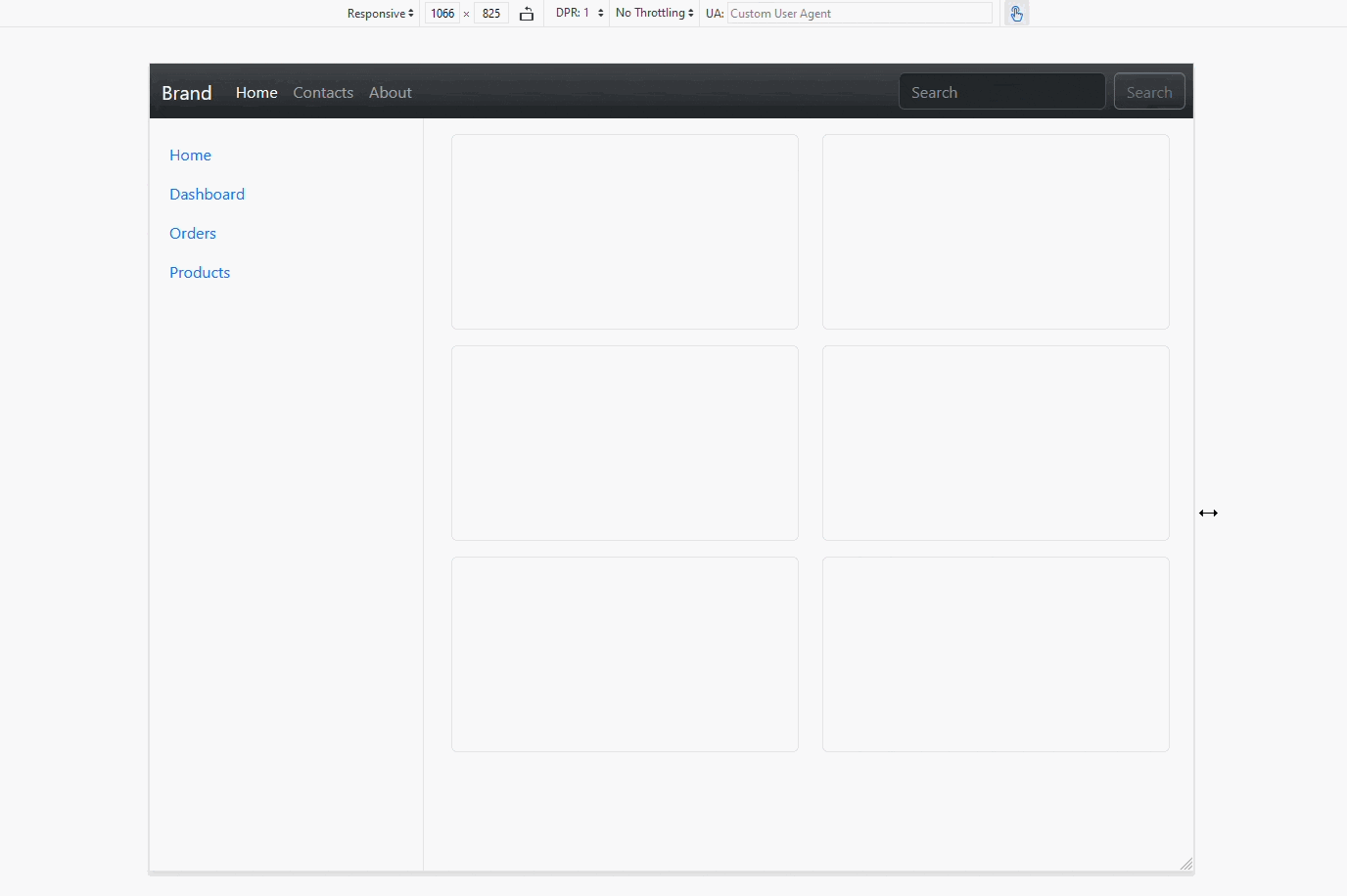 Layouts for different screen sizes