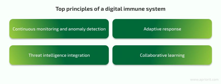 Top principles of a digital immune system