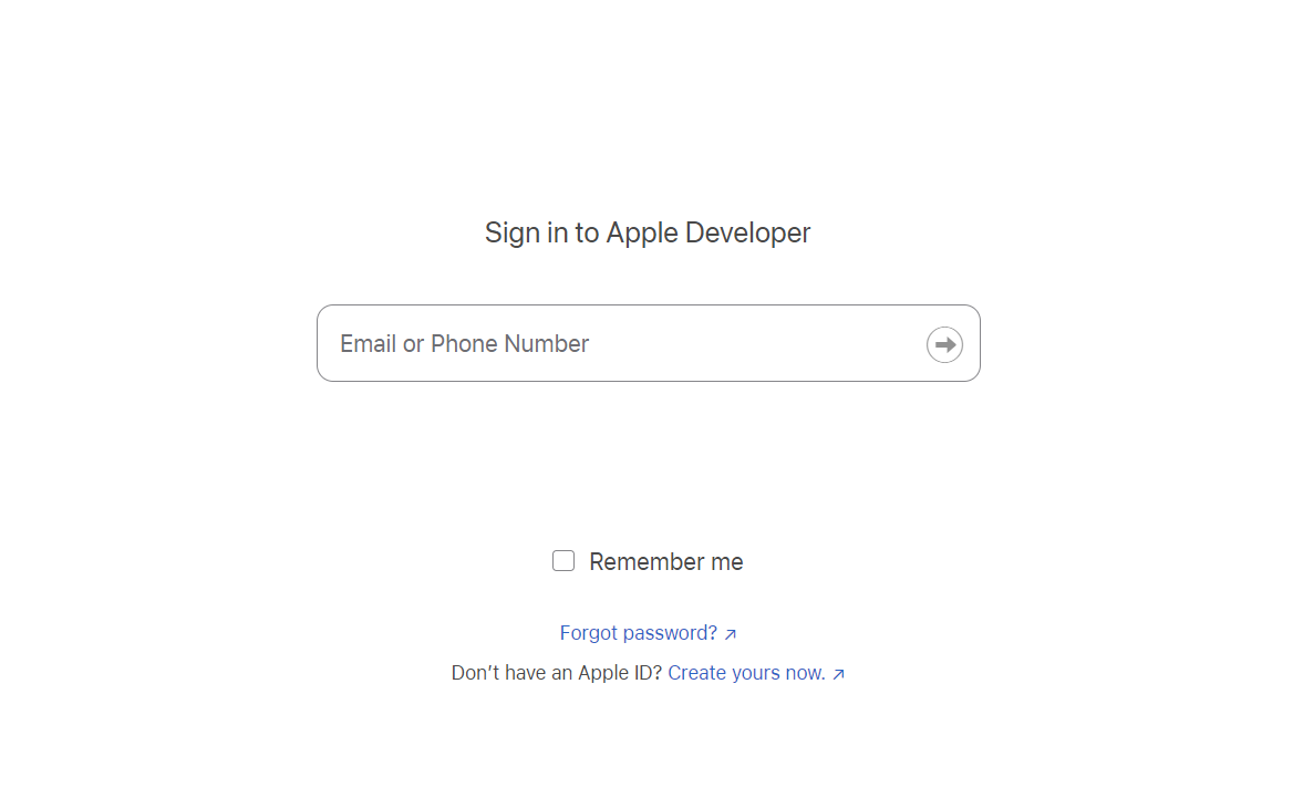 Apple developer registration