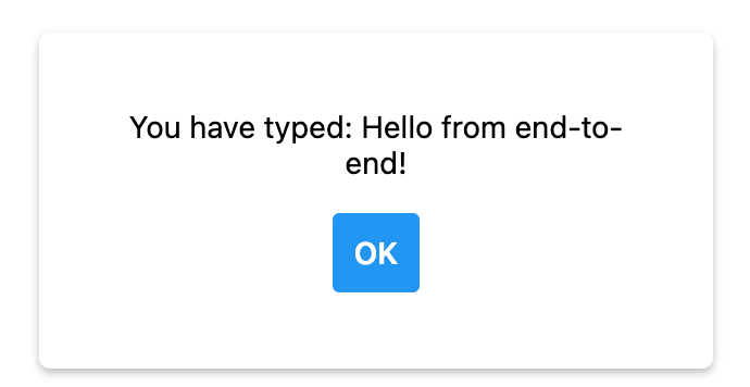 Modal with fractured text