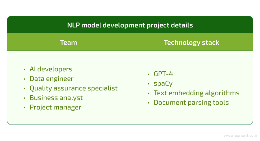 custom NLP model development