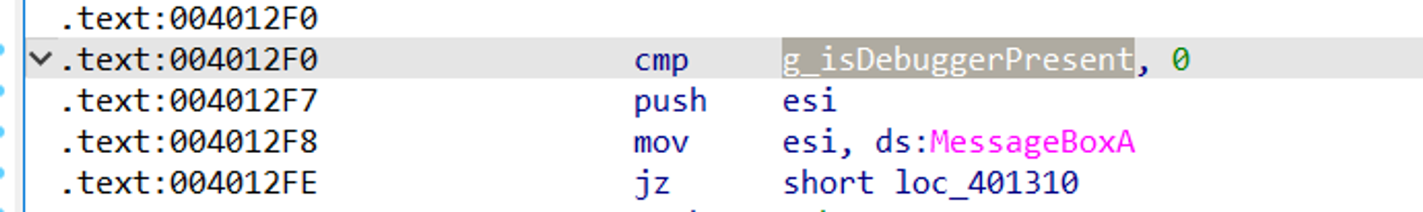 Finding the instruction address
