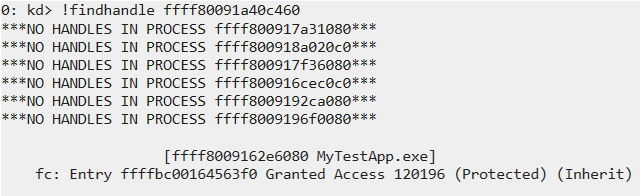 Searching for the descriptor’s owner