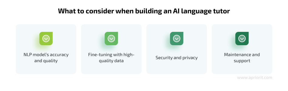 What to consider when building an AI language tutor