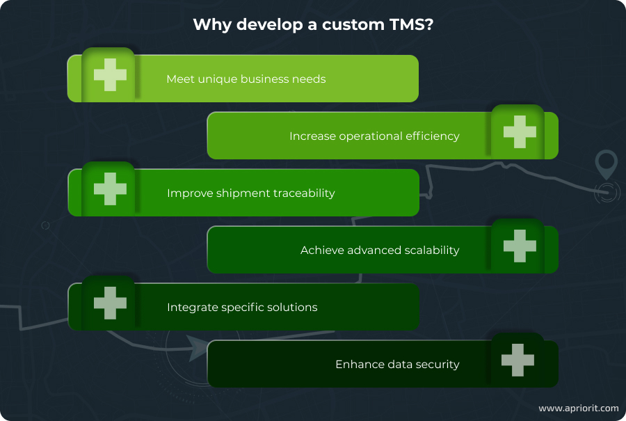 Why develop a custom TMS