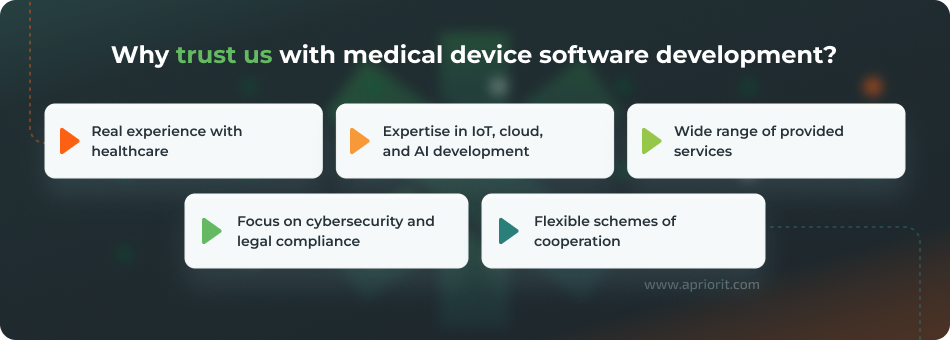 Custom medical device software development with Apriorit